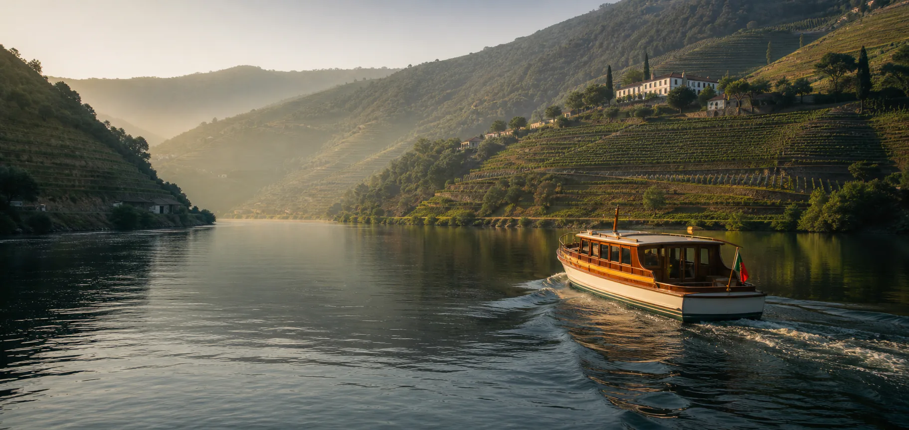 Embarcação privada no rio Douro